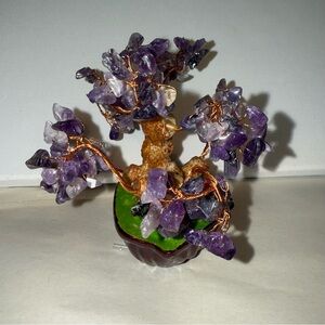 Purple and Green Decorative Tree Sculpture